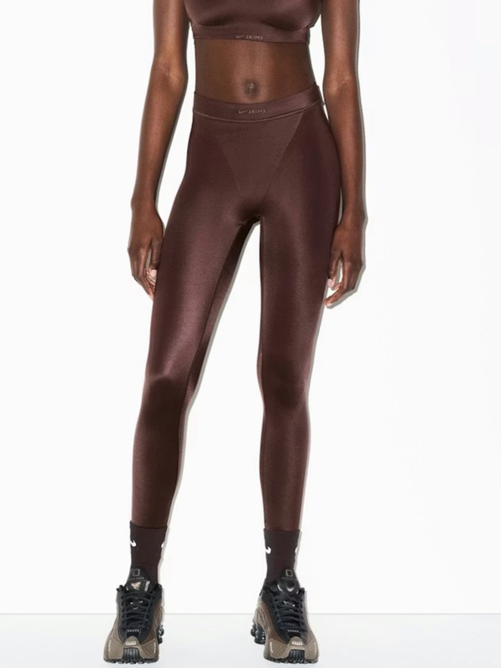 NWT Skims Nike shine V-LINE 26" LEGGING High-Rise Performance Phoenix